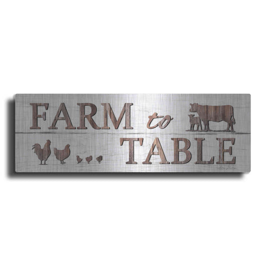 Luxe Metal Art 'Farm to Table' by Lori Deiter, Metal Wall Art