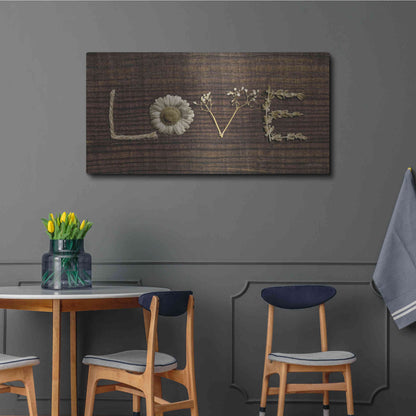 Luxe Metal Art 'Love is All You Need' by Lori Deiter, Metal Wall Art,48x24