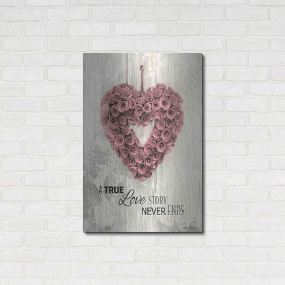 Luxe Metal Art 'A True Love Story' by Lori Deiter, Metal Wall Art,24x36