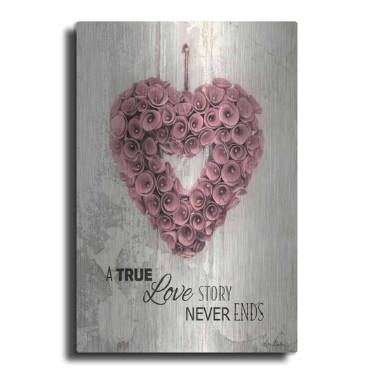 Luxe Metal Art 'A True Love Story' by Lori Deiter, Metal Wall Art