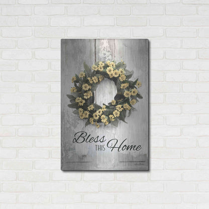 Luxe Metal Art 'Bless This Home' by Lori Deiter, Metal Wall Art,24x36
