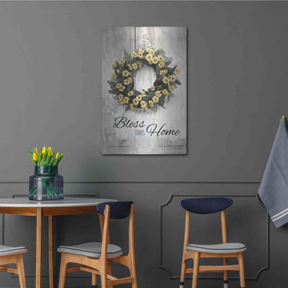 Luxe Metal Art 'Bless This Home' by Lori Deiter, Metal Wall Art,24x36