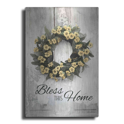 Luxe Metal Art 'Bless This Home' by Lori Deiter, Metal Wall Art
