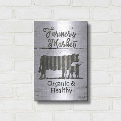 Luxe Metal Art 'Farmer's Market' by Lori Deiter, Metal Wall Art,12x16