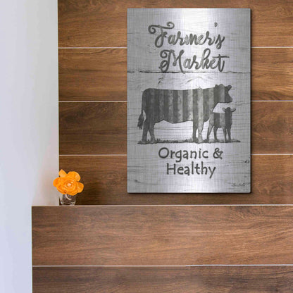 Luxe Metal Art 'Farmer's Market' by Lori Deiter, Metal Wall Art,12x16