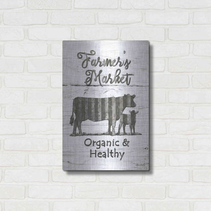 Luxe Metal Art 'Farmer's Market' by Lori Deiter, Metal Wall Art,16x24