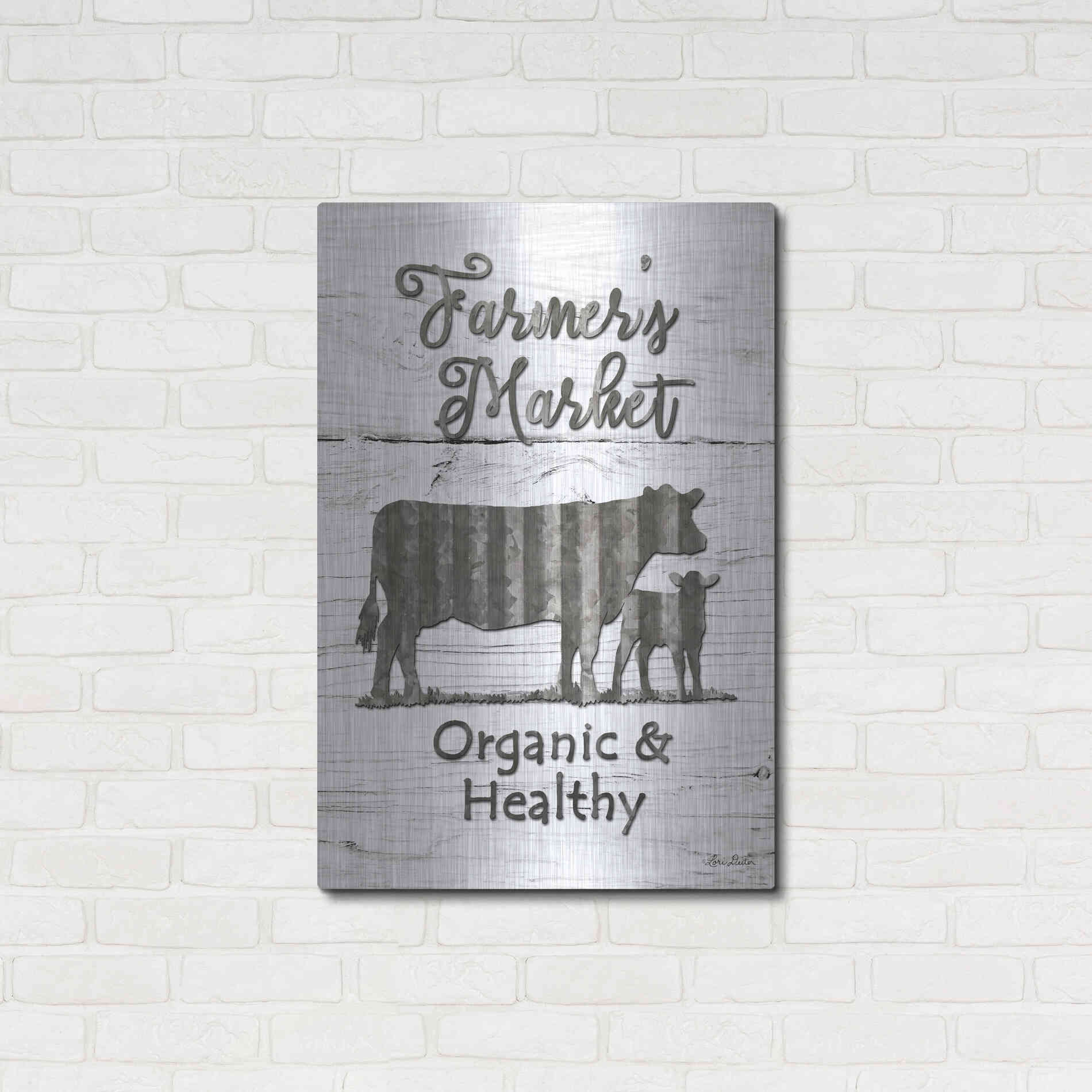 Luxe Metal Art 'Farmer's Market' by Lori Deiter, Metal Wall Art,24x36