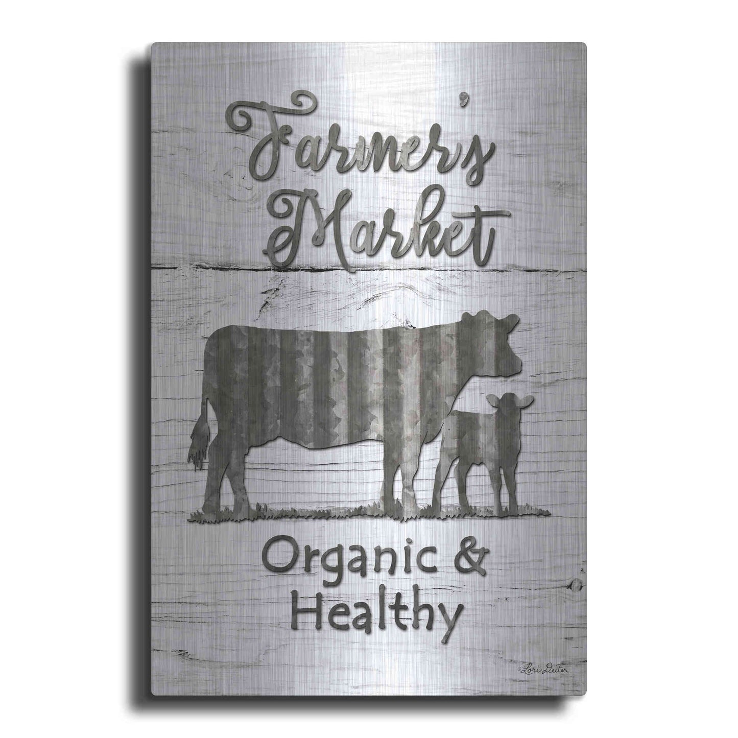 Luxe Metal Art 'Farmer's Market' by Lori Deiter, Metal Wall Art