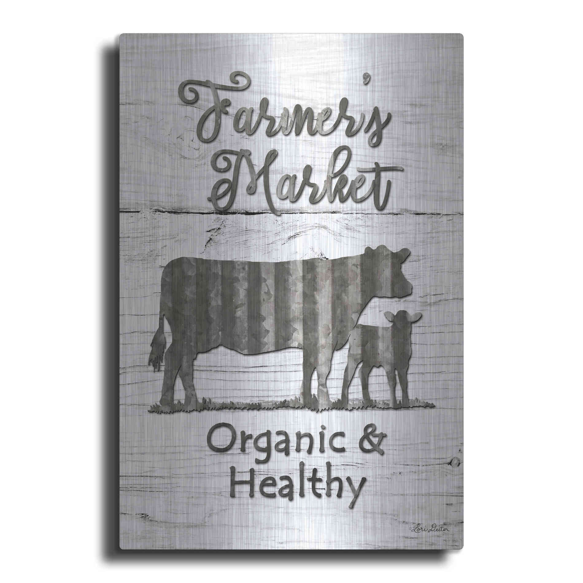 Luxe Metal Art 'Farmer's Market' by Lori Deiter, Metal Wall Art