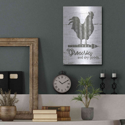 Luxe Metal Art 'Groceries' by Lori Deiter, Metal Wall Art,12x16