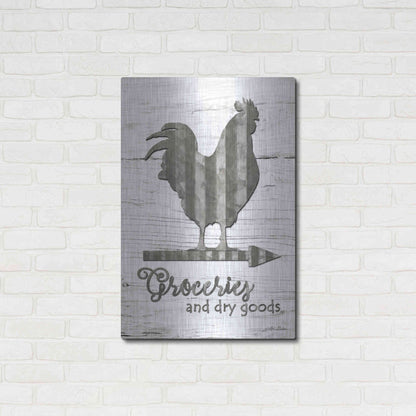 Luxe Metal Art 'Groceries' by Lori Deiter, Metal Wall Art,24x36