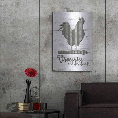 Luxe Metal Art 'Groceries' by Lori Deiter, Metal Wall Art,24x36