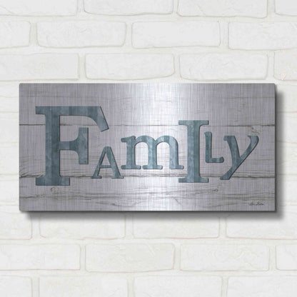 Luxe Metal Art 'Metal Family' by Lori Deiter, Metal Wall Art,24x12