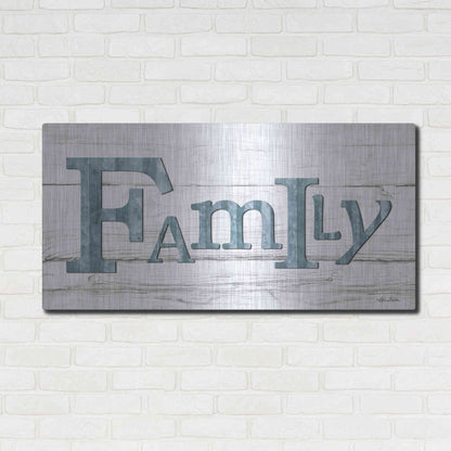 Luxe Metal Art 'Metal Family' by Lori Deiter, Metal Wall Art,48x24