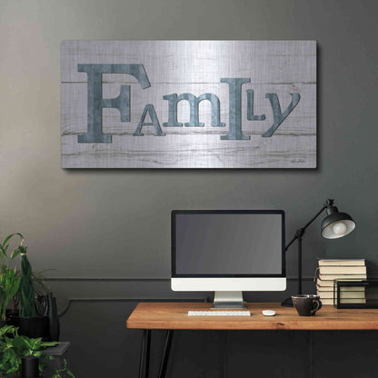 Luxe Metal Art 'Metal Family' by Lori Deiter, Metal Wall Art,48x24