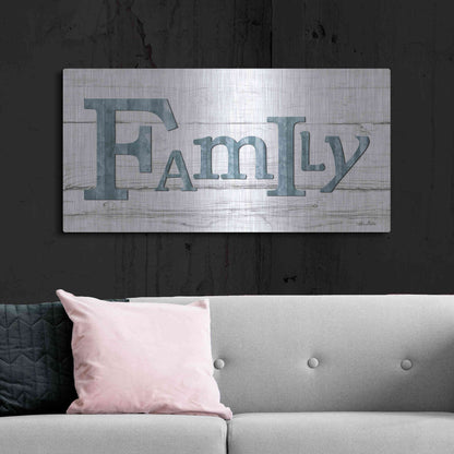 Luxe Metal Art 'Metal Family' by Lori Deiter, Metal Wall Art,48x24