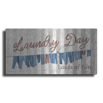 Luxe Metal Art 'Laundry Day Loads of Fun' by Lori Deiter, Metal Wall Art