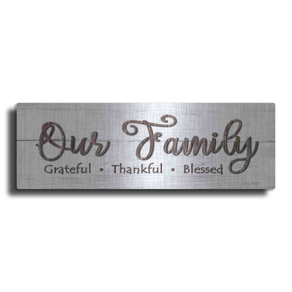 Luxe Metal Art 'Our Family' by Lori Deiter, Metal Wall Art