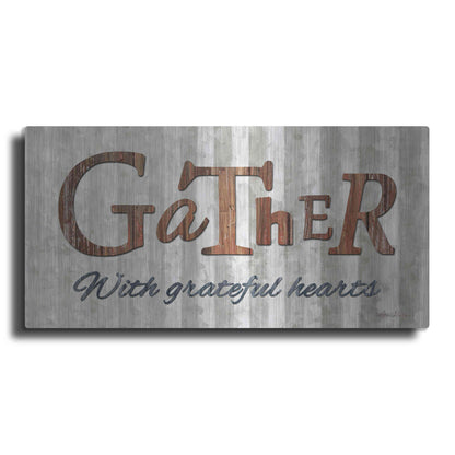 Luxe Metal Art 'Gather with Graceful Hearts' by Lori Deiter, Metal Wall Art