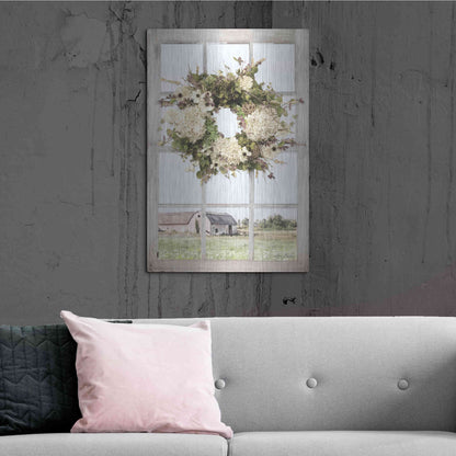 Luxe Metal Art 'Pleasant View' by Lori Deiter, Metal Wall Art,24x36