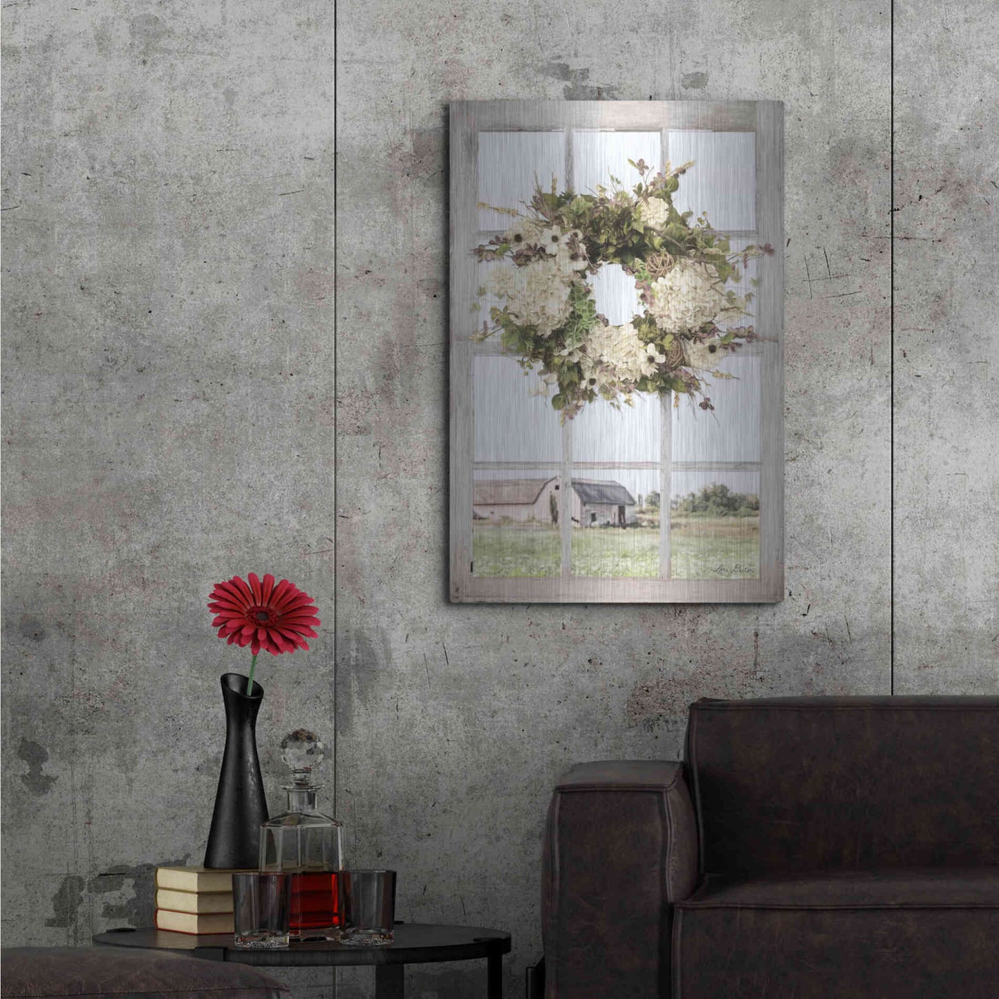 Luxe Metal Art 'Pleasant View' by Lori Deiter, Metal Wall Art,24x36