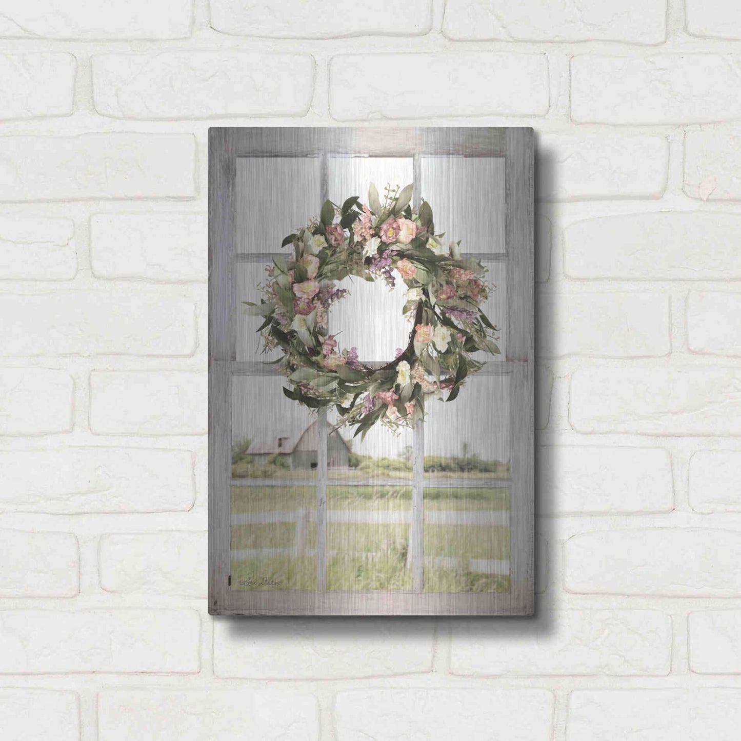 Luxe Metal Art 'Summer View' by Lori Deiter, Metal Wall Art,12x16