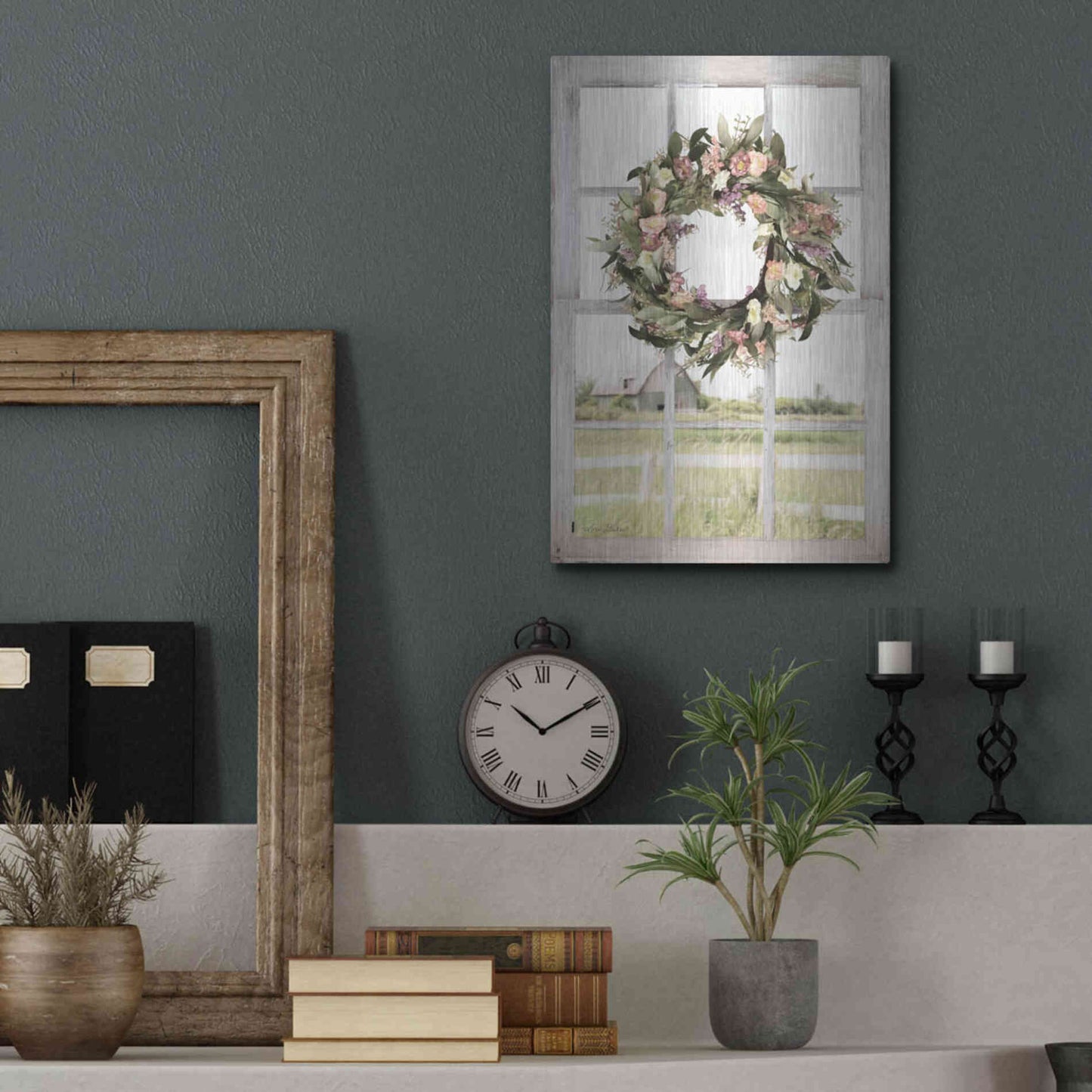Luxe Metal Art 'Summer View' by Lori Deiter, Metal Wall Art,12x16