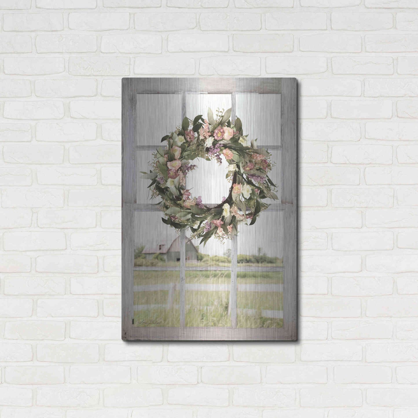 Luxe Metal Art 'Summer View' by Lori Deiter, Metal Wall Art,24x36