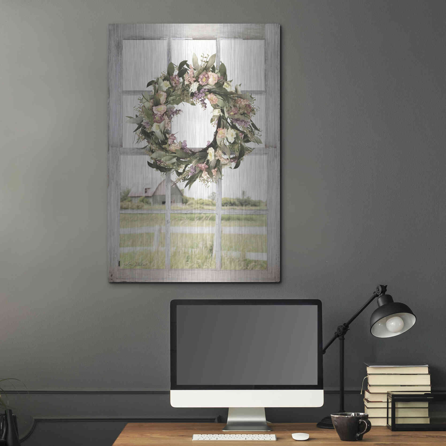 Luxe Metal Art 'Summer View' by Lori Deiter, Metal Wall Art,24x36