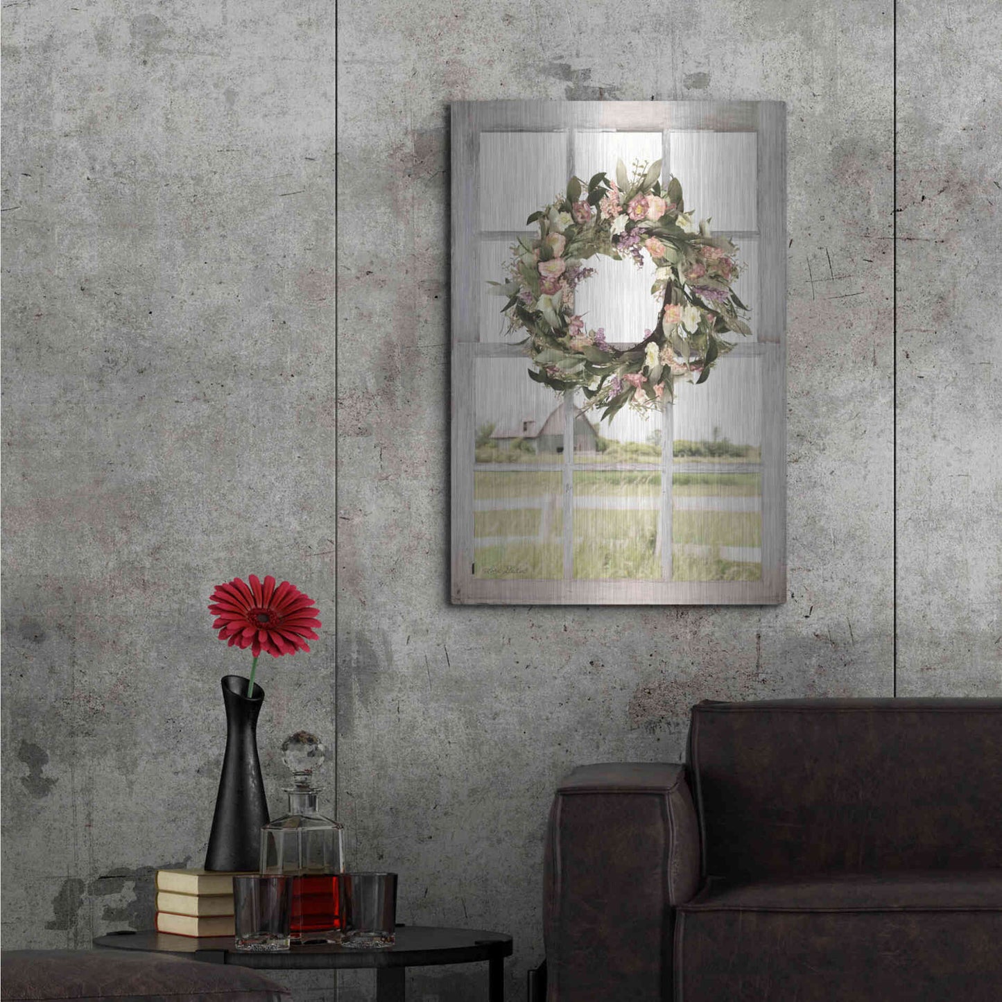 Luxe Metal Art 'Summer View' by Lori Deiter, Metal Wall Art,24x36
