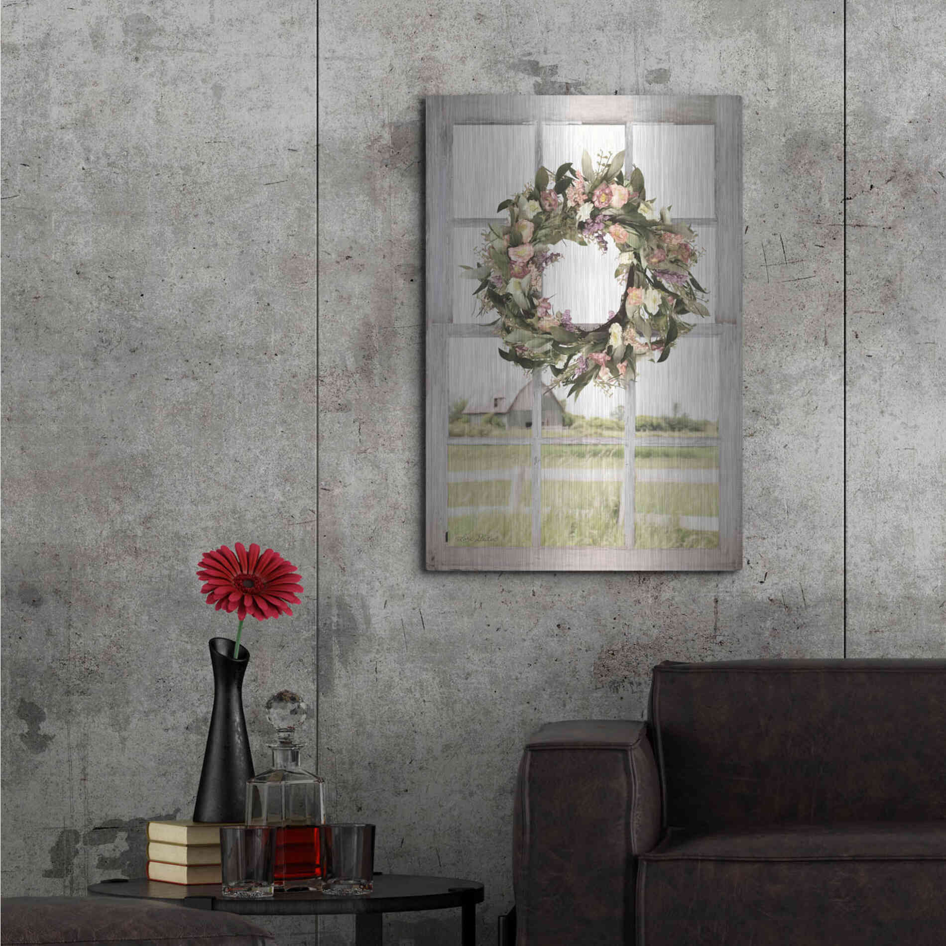 Luxe Metal Art 'Summer View' by Lori Deiter, Metal Wall Art,24x36