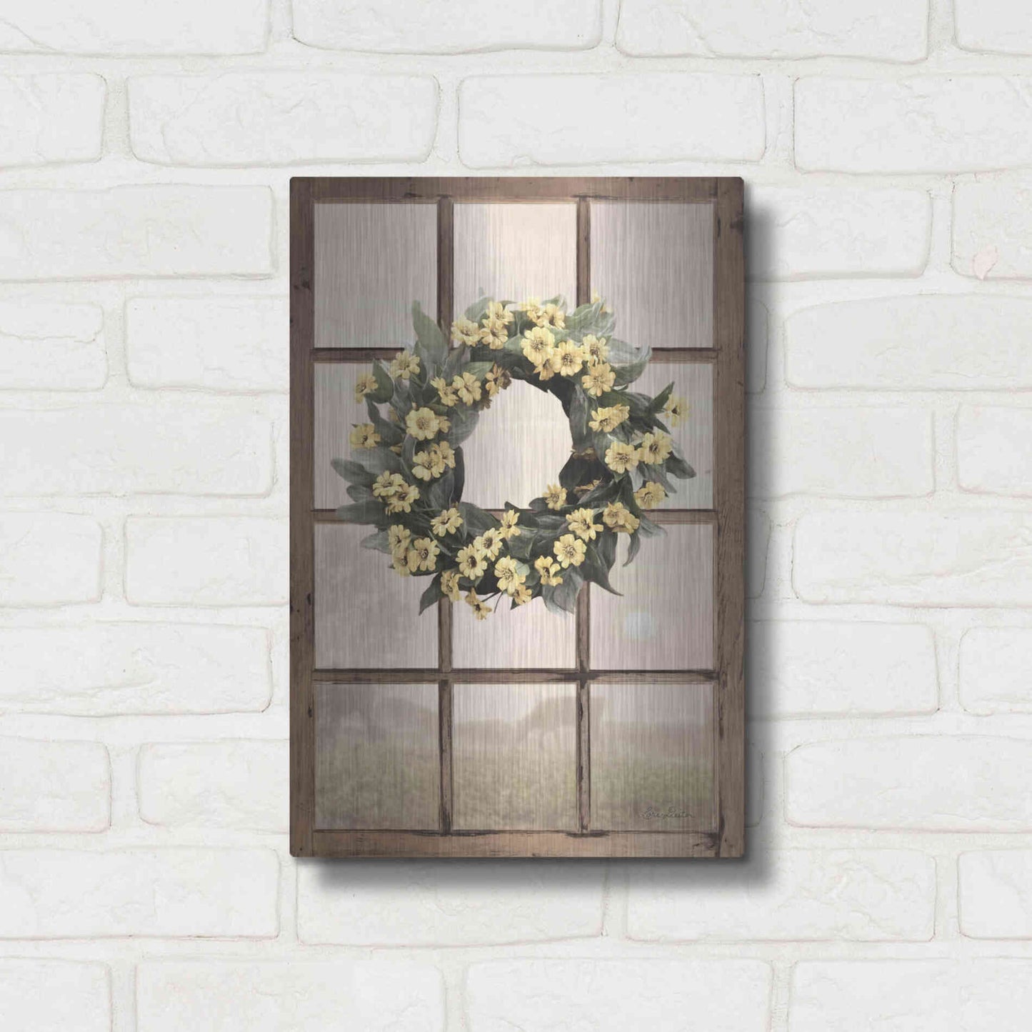 Luxe Metal Art 'Country Gazing' by Lori Deiter, Metal Wall Art,12x16