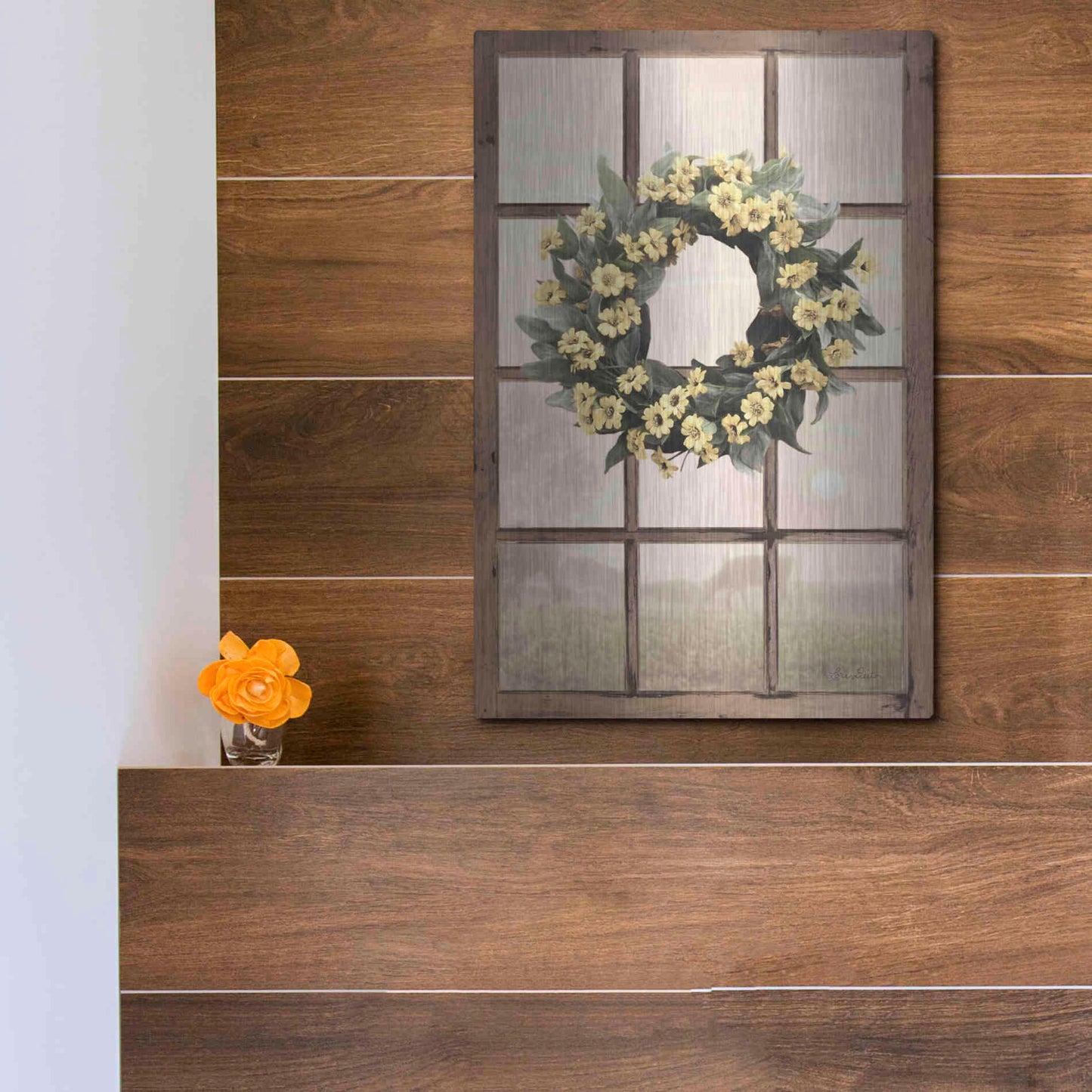 Luxe Metal Art 'Country Gazing' by Lori Deiter, Metal Wall Art,12x16