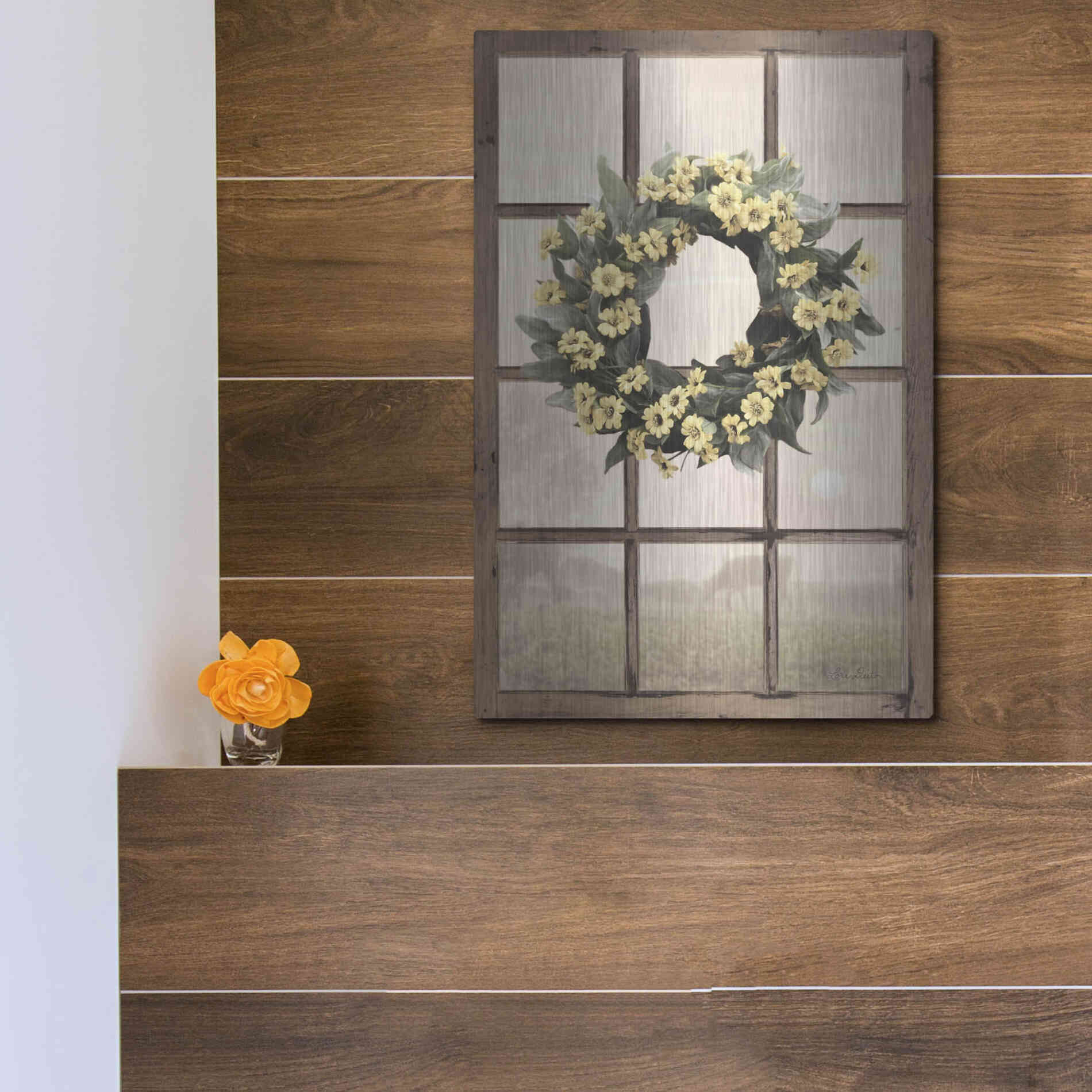 Luxe Metal Art 'Country Gazing' by Lori Deiter, Metal Wall Art,12x16