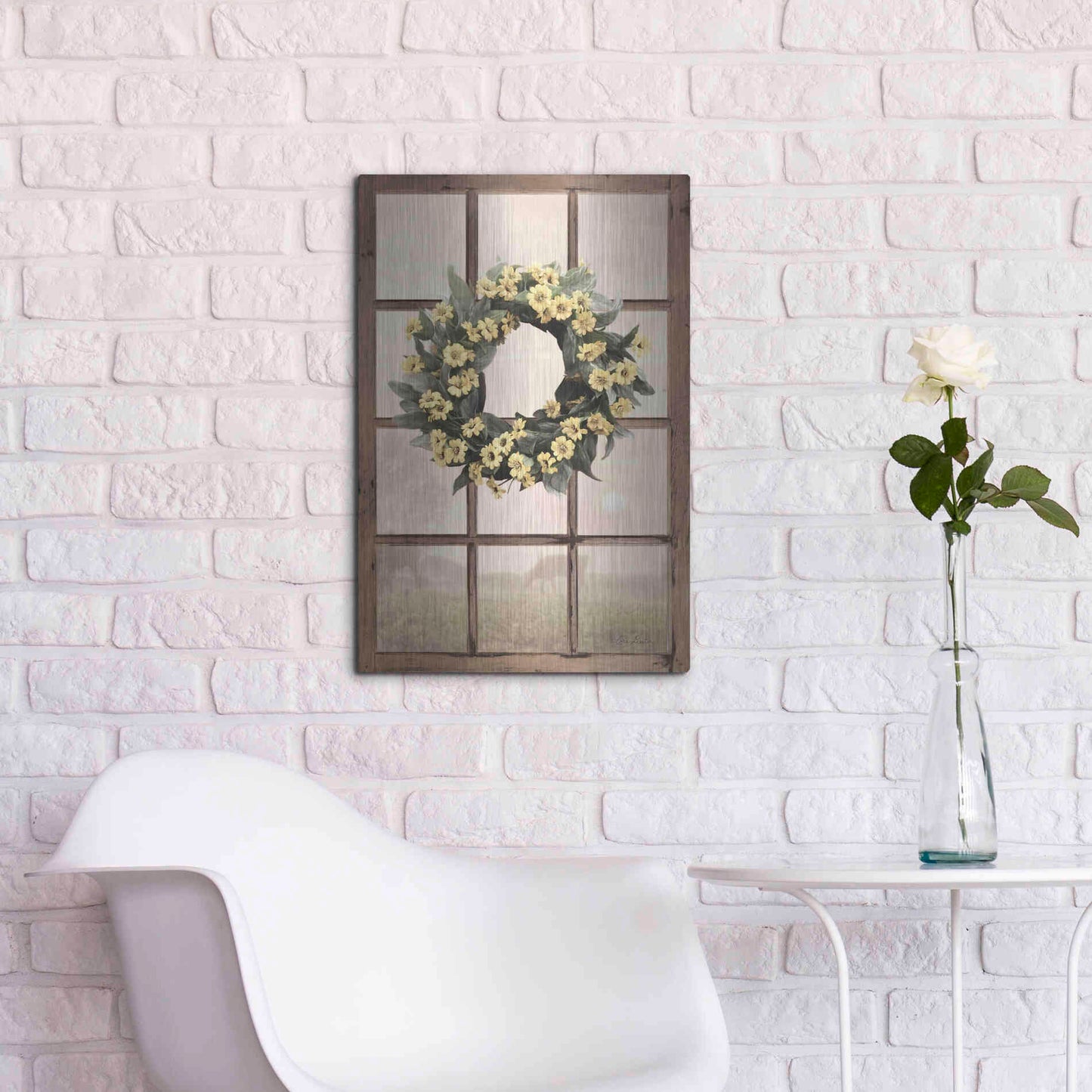 Luxe Metal Art 'Country Gazing' by Lori Deiter, Metal Wall Art,16x24