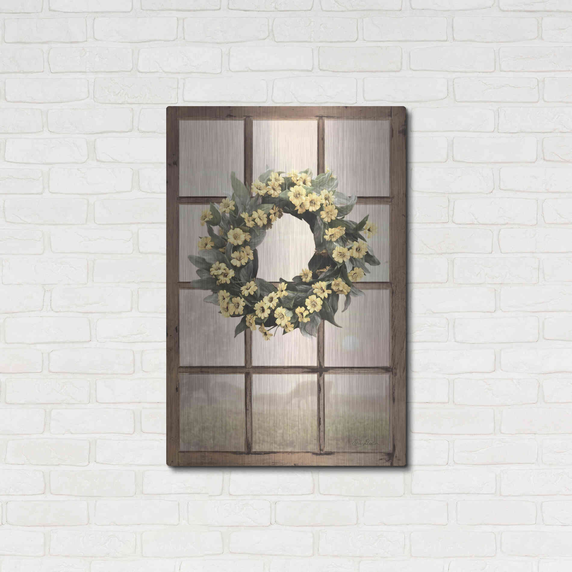 Luxe Metal Art 'Country Gazing' by Lori Deiter, Metal Wall Art,24x36