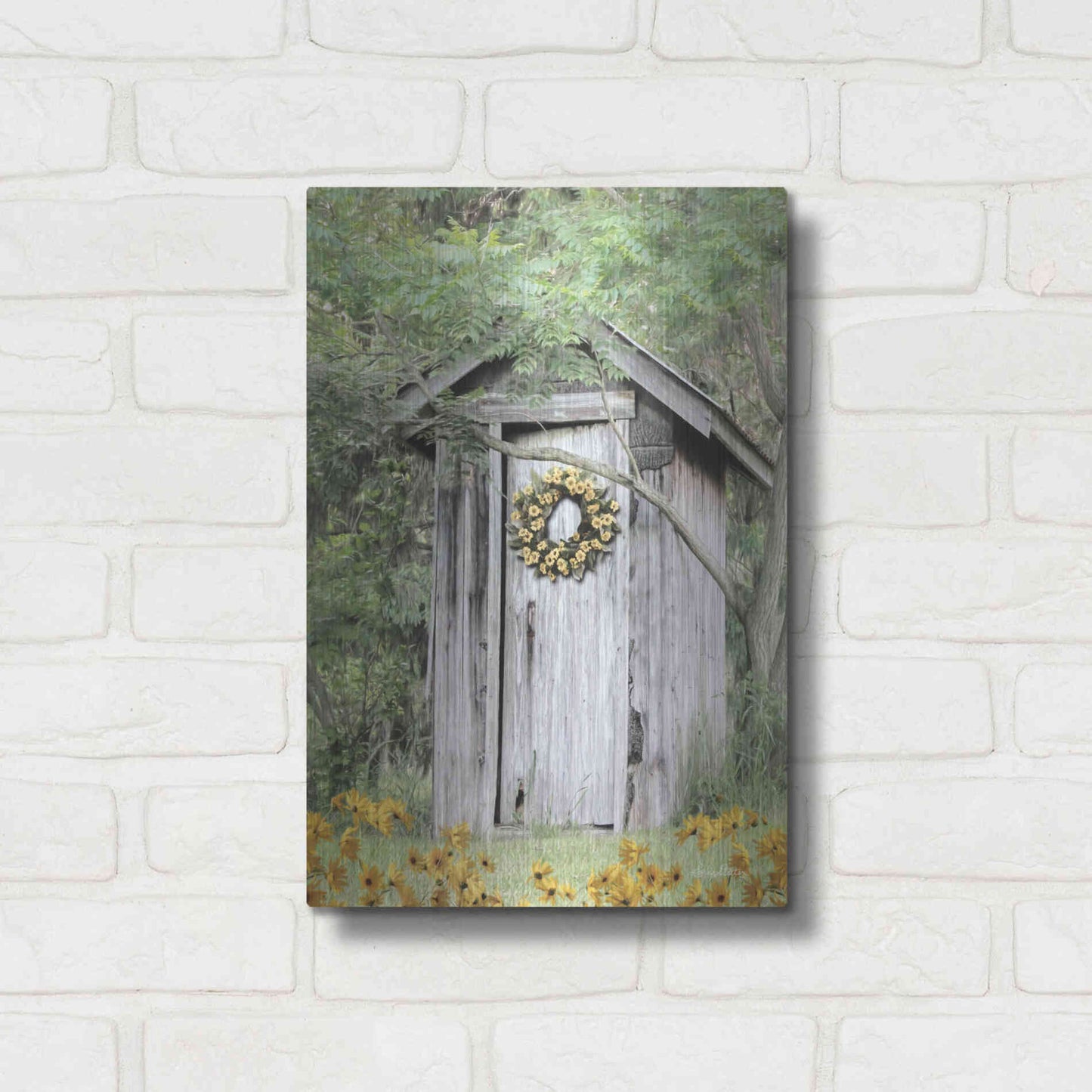 Luxe Metal Art 'Flower Power' by Lori Deiter, Metal Wall Art,12x16