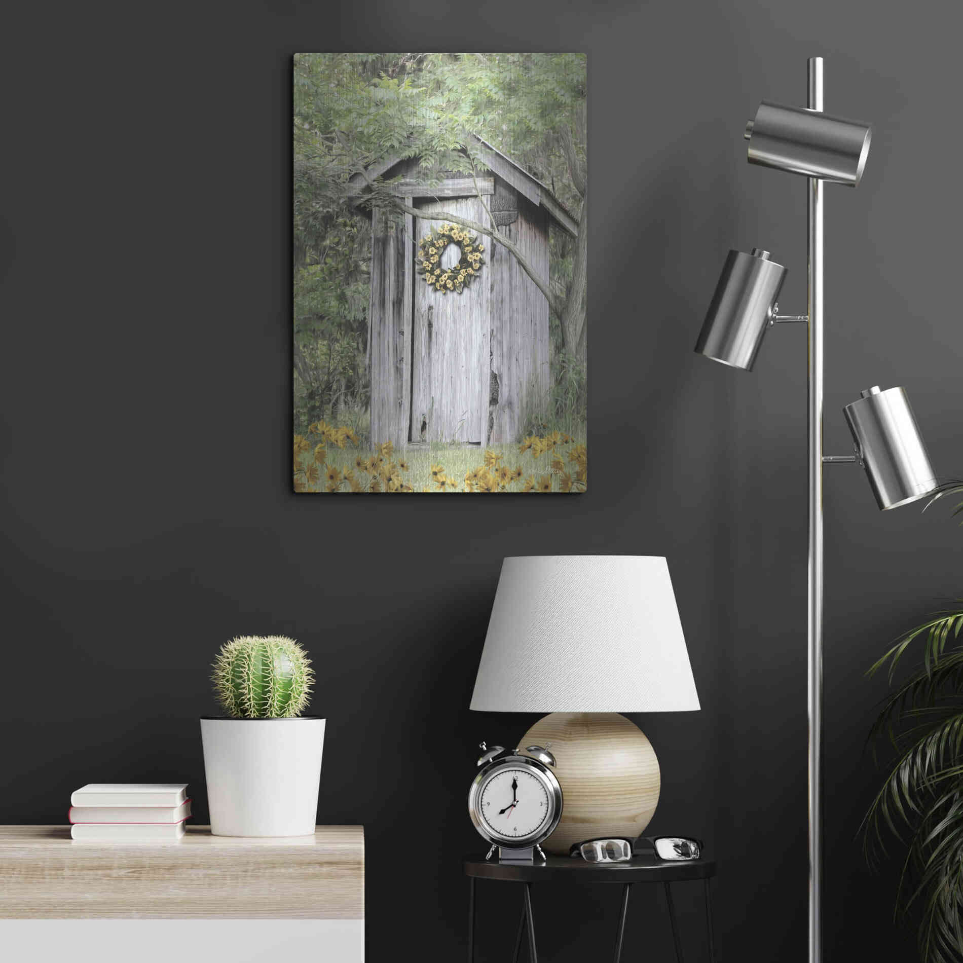 Luxe Metal Art 'Flower Power' by Lori Deiter, Metal Wall Art,16x24