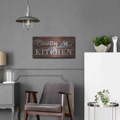 Luxe Metal Art 'Country Kitchen' by Lori Deiter, Metal Wall Art,24x12