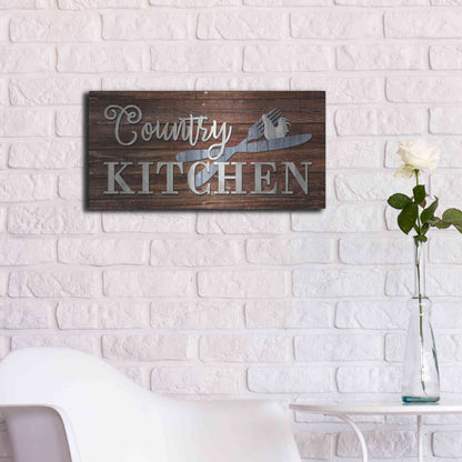 Luxe Metal Art 'Country Kitchen' by Lori Deiter, Metal Wall Art,24x12