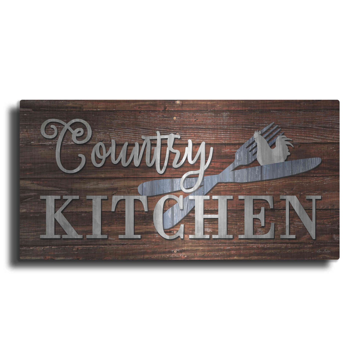 Luxe Metal Art 'Country Kitchen' by Lori Deiter, Metal Wall Art