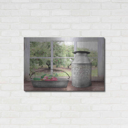 Luxe Metal Art 'Apple Orchard' by Lori Deiter, Metal Wall Art,36x24