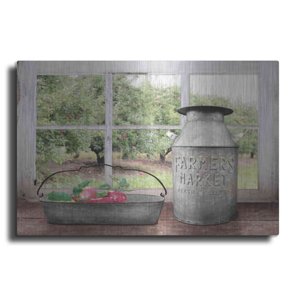 Luxe Metal Art 'Apple Orchard' by Lori Deiter, Metal Wall Art