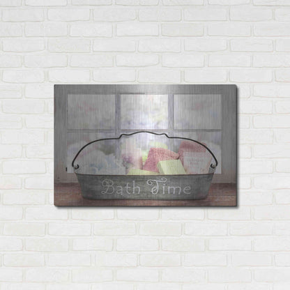 Luxe Metal Art 'Bath Time' by Lori Deiter, Metal Wall Art,36x24