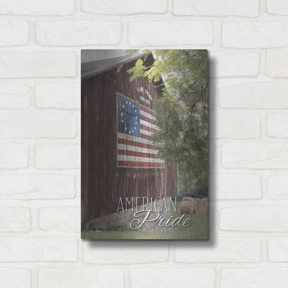 Luxe Metal Art 'American Pride' by Lori Deiter, Metal Wall Art,12x16