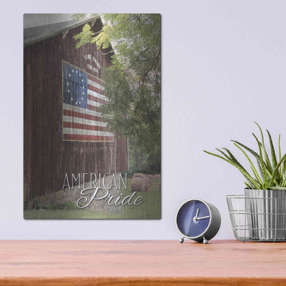 Luxe Metal Art 'American Pride' by Lori Deiter, Metal Wall Art,12x16