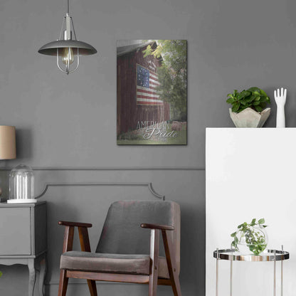 Luxe Metal Art 'American Pride' by Lori Deiter, Metal Wall Art,16x24