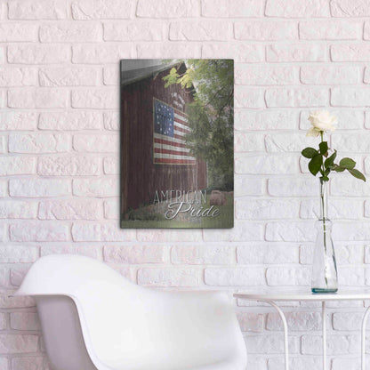 Luxe Metal Art 'American Pride' by Lori Deiter, Metal Wall Art,16x24