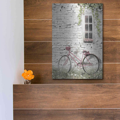 Luxe Metal Art 'Ready for a Bike Ride' by Lori Deiter, Metal Wall Art,12x16