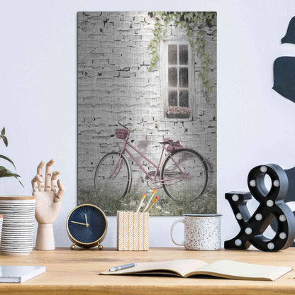 Luxe Metal Art 'Ready for a Bike Ride' by Lori Deiter, Metal Wall Art,12x16